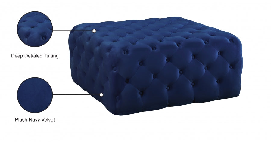 Pouf en velours Ariel | Banc