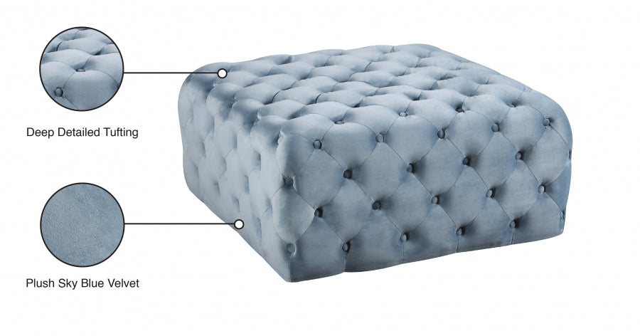 Pouf en velours Ariel | Banc