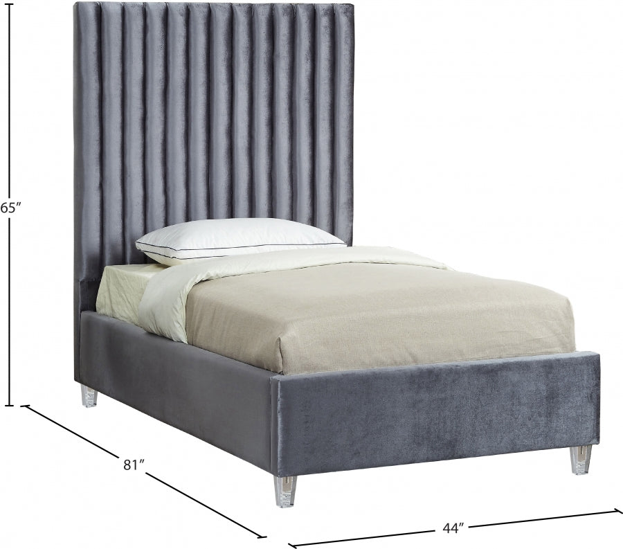 Lit en velours Candace