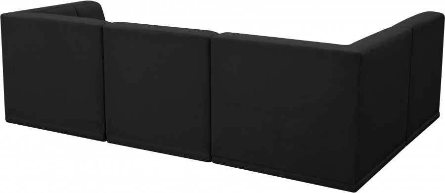 Sectionnel modulaire en velours Relax