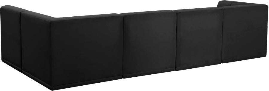 Sectionnel modulaire en velours Relax