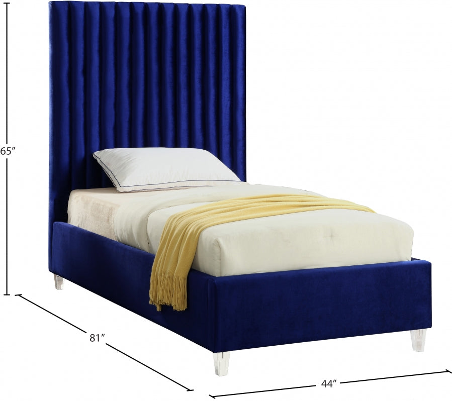 Lit en velours Candace
