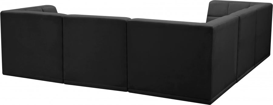 Sectionnel modulaire en velours Relax