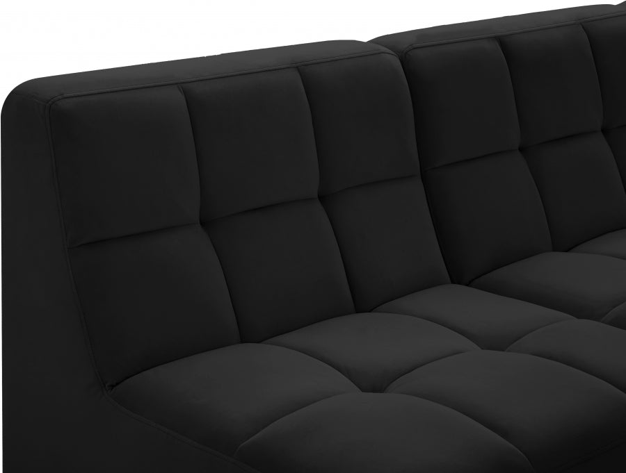 Sectionnel modulaire en velours Relax