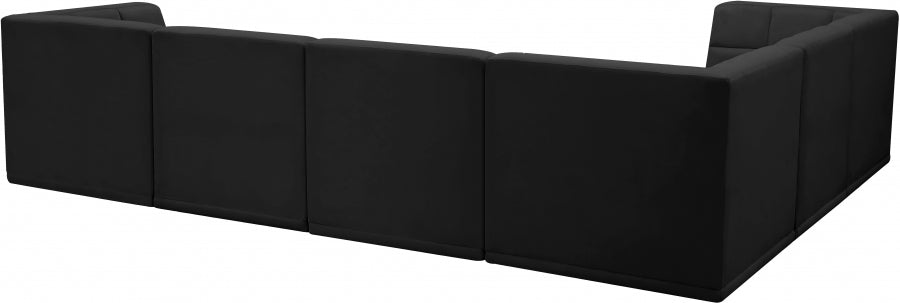 Sectionnel modulaire en velours Relax