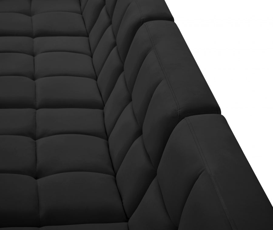 Sectionnel modulaire en velours Relax