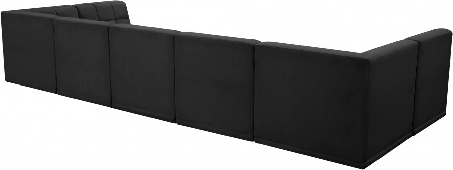 Sectionnel modulaire en velours Relax