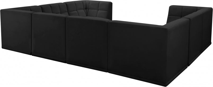 Sectionnel modulaire en velours Relax