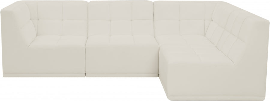 Sectionnel modulaire en velours Relax