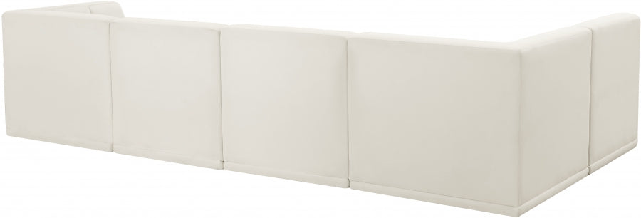 Sectionnel modulaire en velours Relax