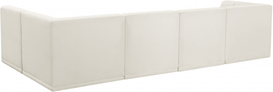 Sectionnel modulaire en velours Relax