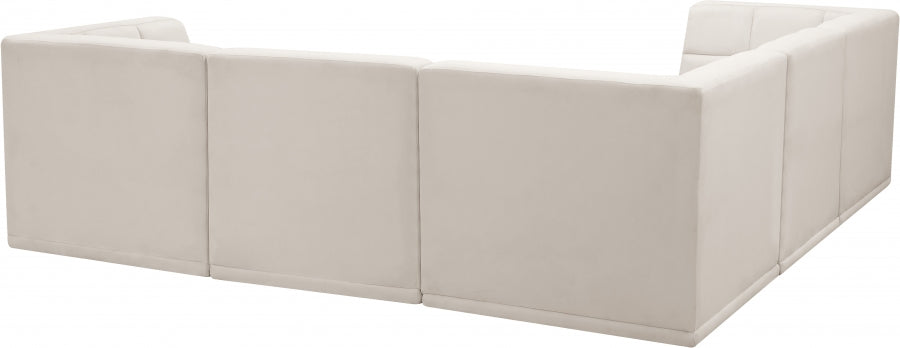 Sectionnel modulaire en velours Relax