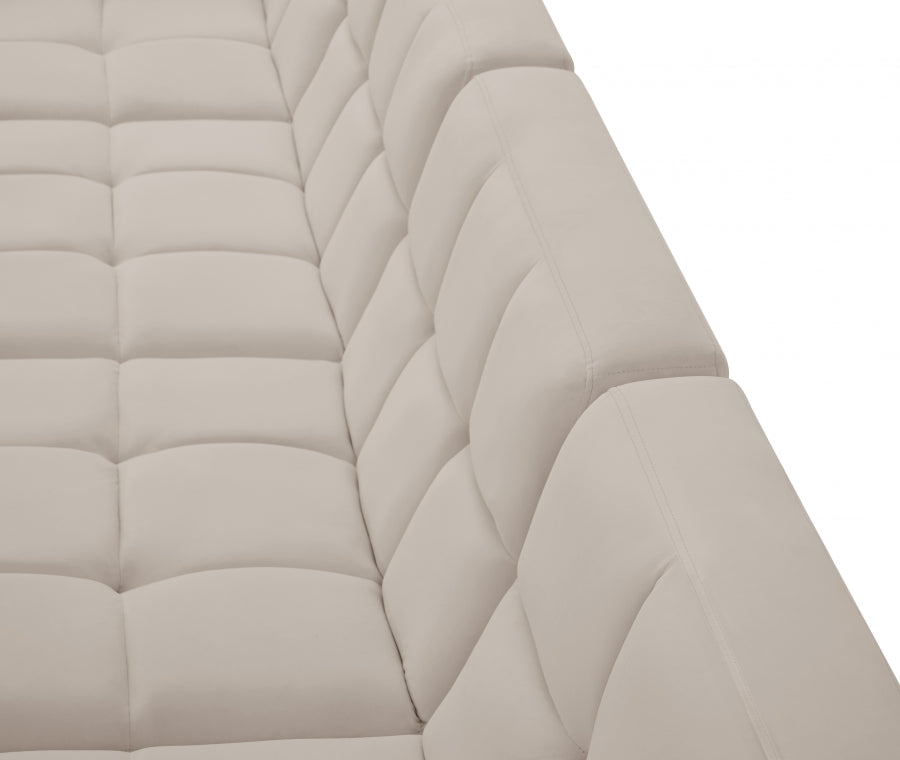 Sectionnel modulaire en velours Relax