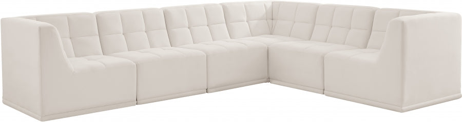Sectionnel modulaire en velours Relax
