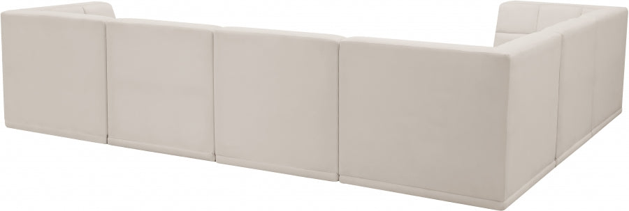 Sectionnel modulaire en velours Relax