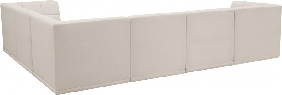 Sectionnel modulaire en velours Relax