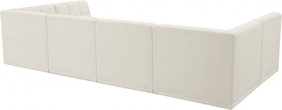 Sectionnel modulaire en velours Relax