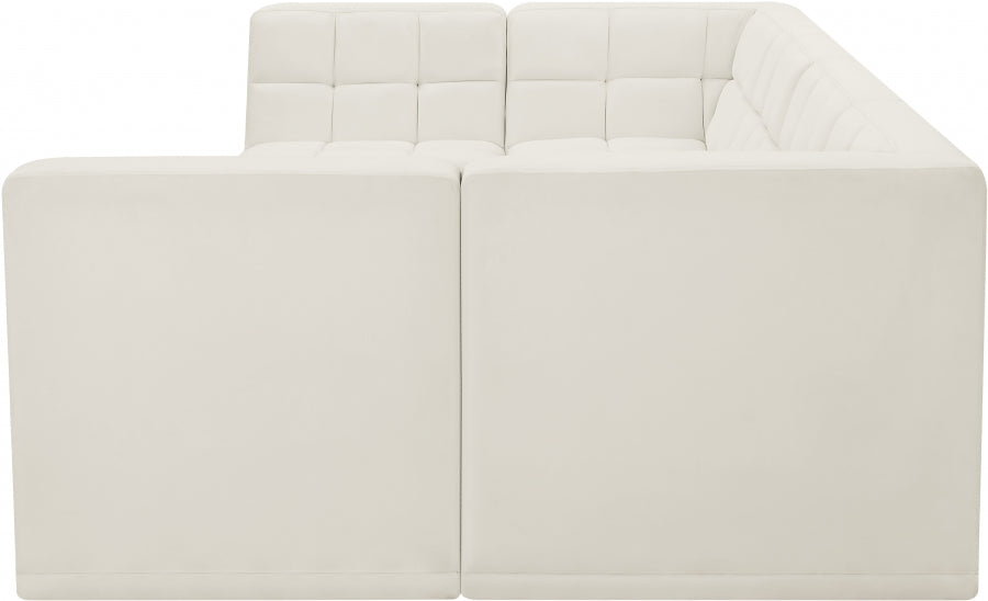 Sectionnel modulaire en velours Relax