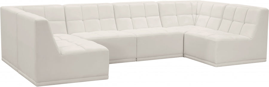 Sectionnel modulaire en velours Relax