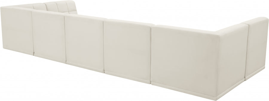 Sectionnel modulaire en velours Relax