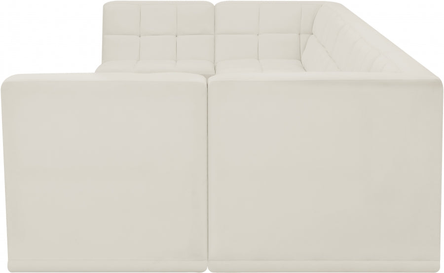Sectionnel modulaire en velours Relax