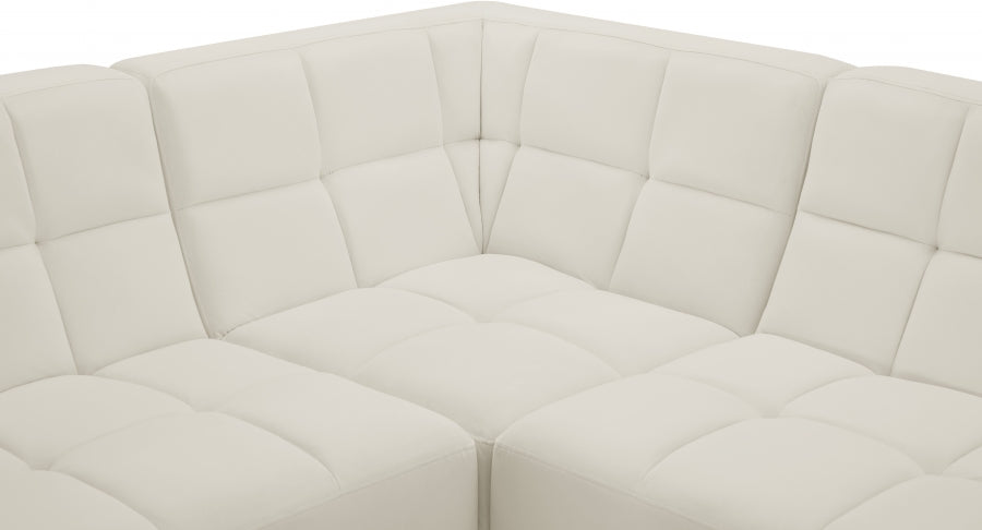 Sectionnel modulaire en velours Relax