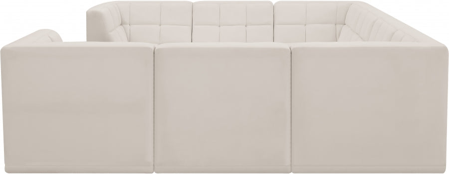 Sectionnel modulaire en velours Relax