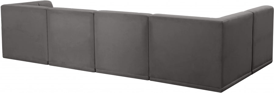Sectionnel modulaire en velours Relax