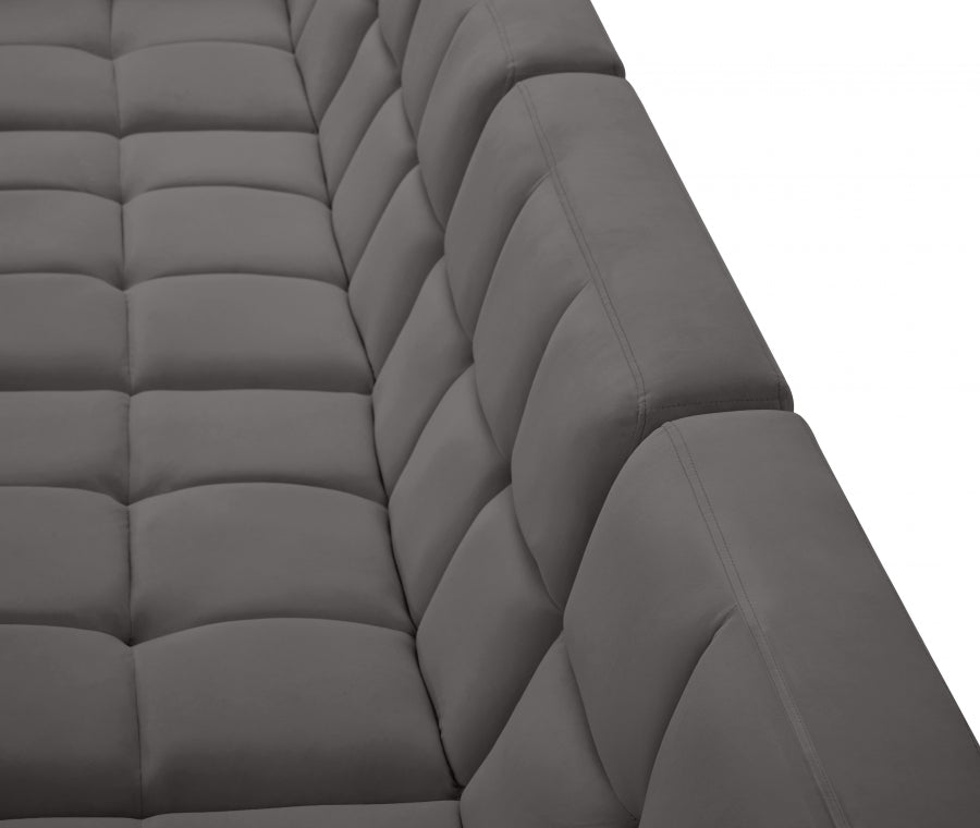 Sectionnel modulaire en velours Relax