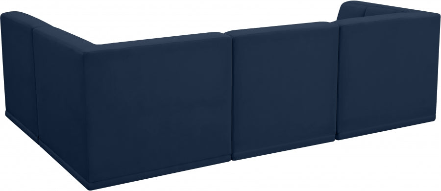 Sectionnel modulaire en velours Relax
