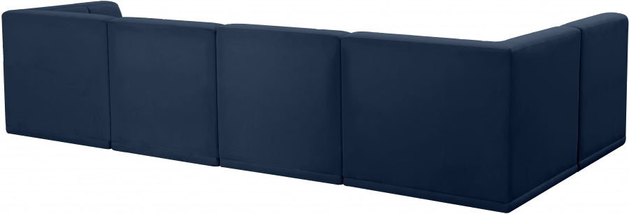 Sectionnel modulaire en velours Relax