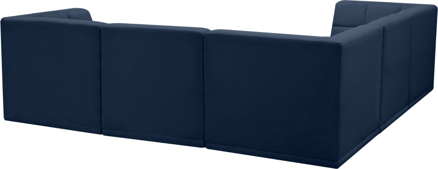 Sectionnel modulaire en velours Relax