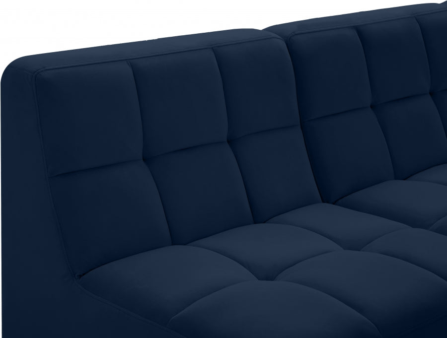 Sectionnel modulaire en velours Relax