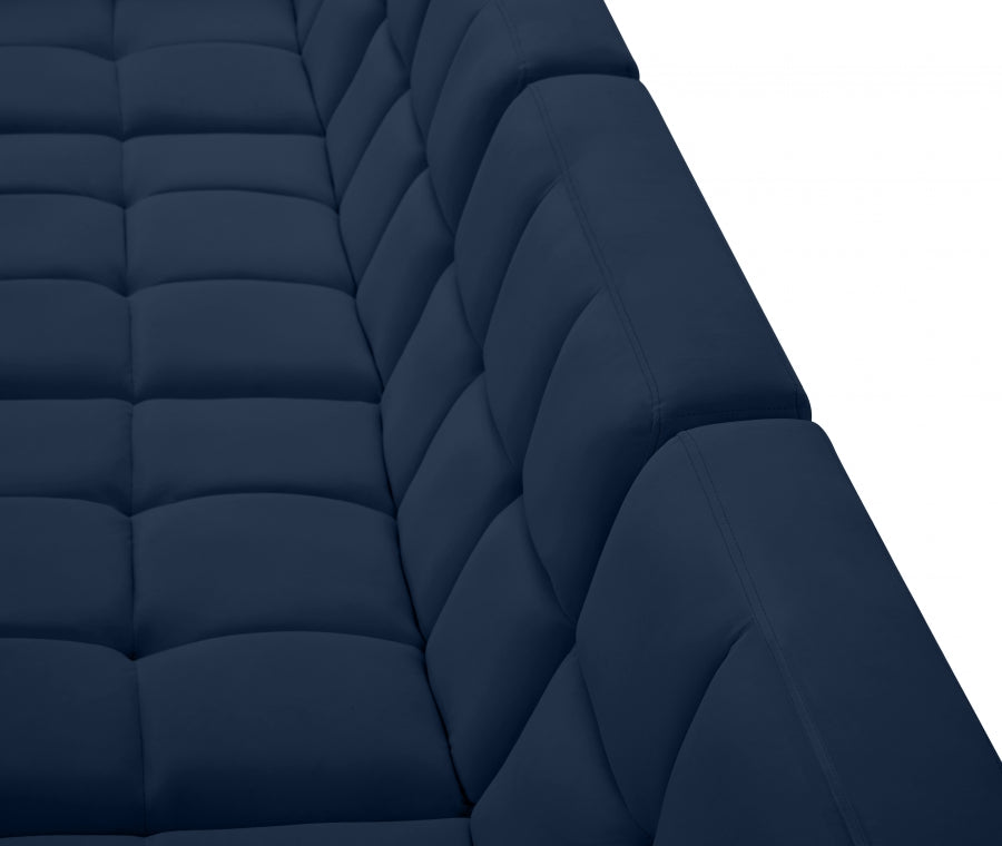 Sectionnel modulaire en velours Relax