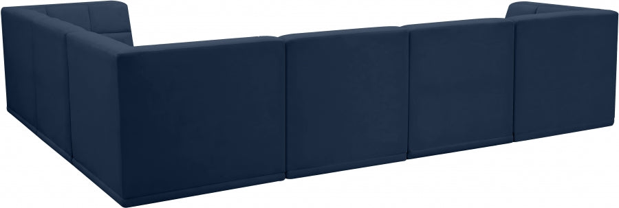 Sectionnel modulaire en velours Relax