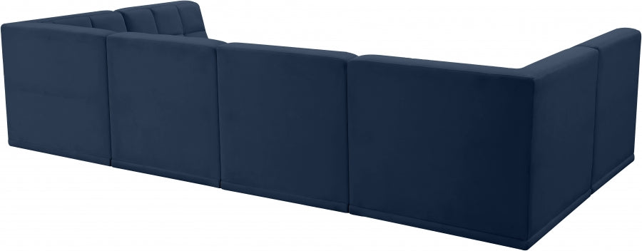 Sectionnel modulaire en velours Relax