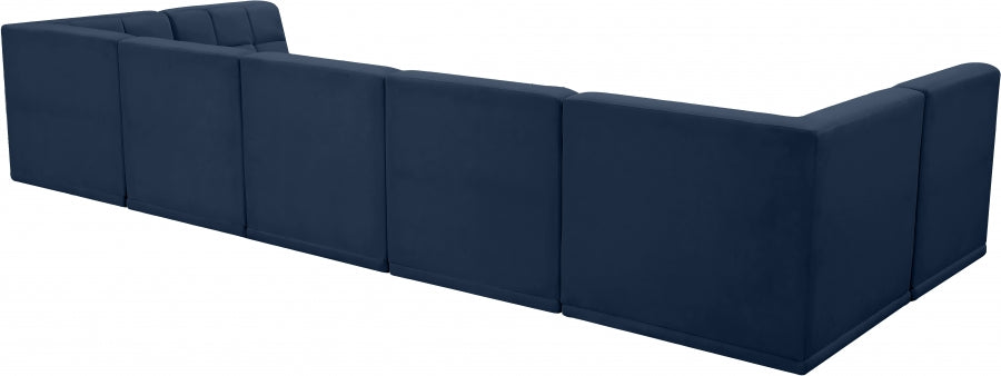 Sectionnel modulaire en velours Relax