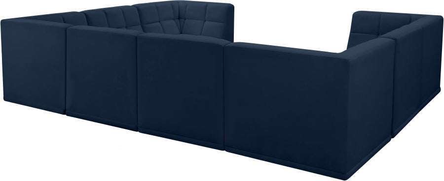 Sectionnel modulaire en velours Relax
