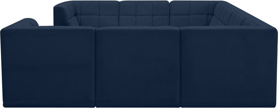 Sectionnel modulaire en velours Relax