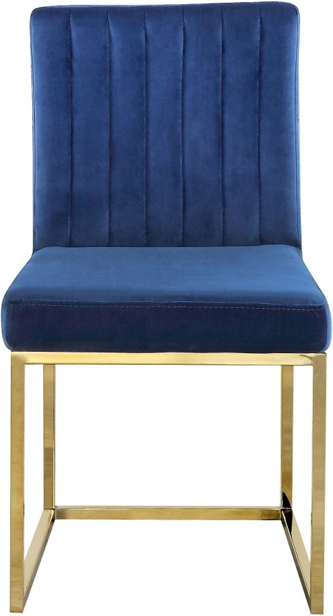 Chaise de salle à manger en velours Giselle