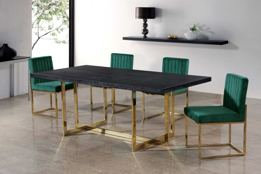 Chaise de salle à manger en velours Giselle