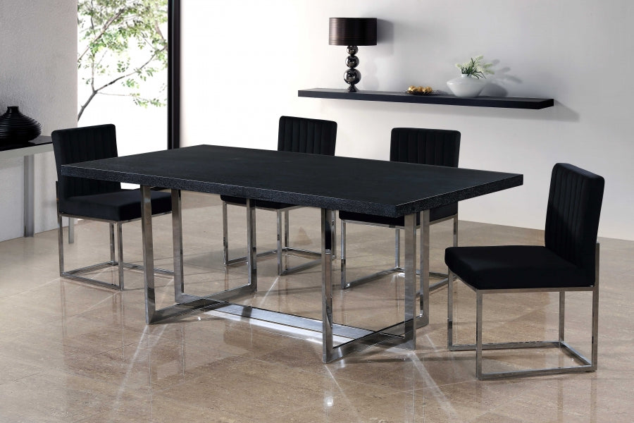 Chaise de salle à manger en velours Giselle