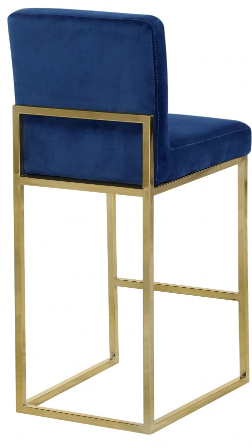 Tabouret de comptoir en velours Giselle
