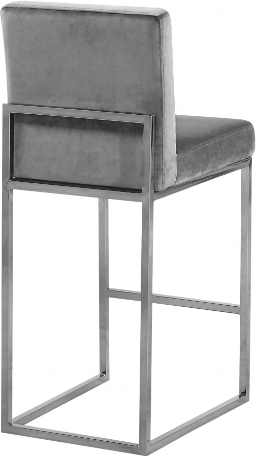 Tabouret de comptoir en velours Giselle