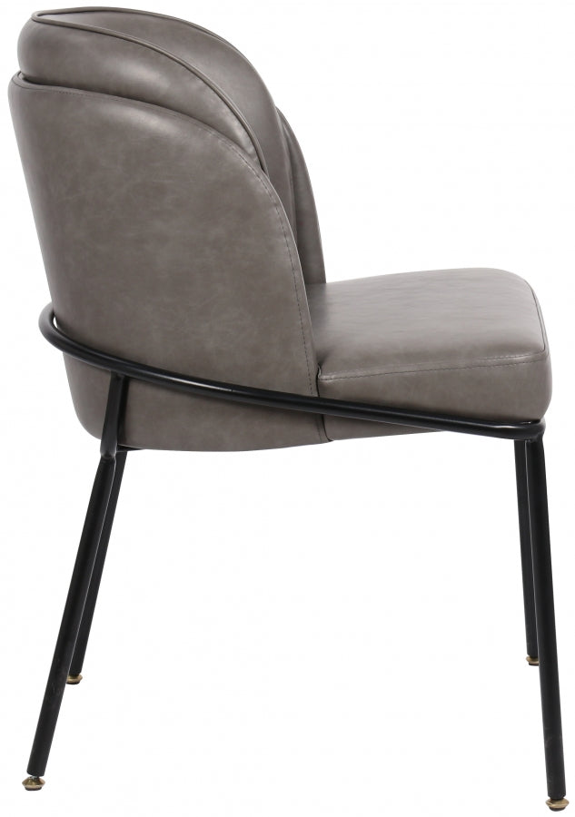 Chaise de salle à manger en similicuir Jagger