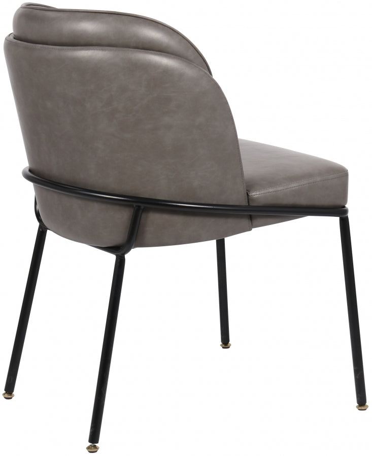 Chaise de salle à manger en similicuir Jagger