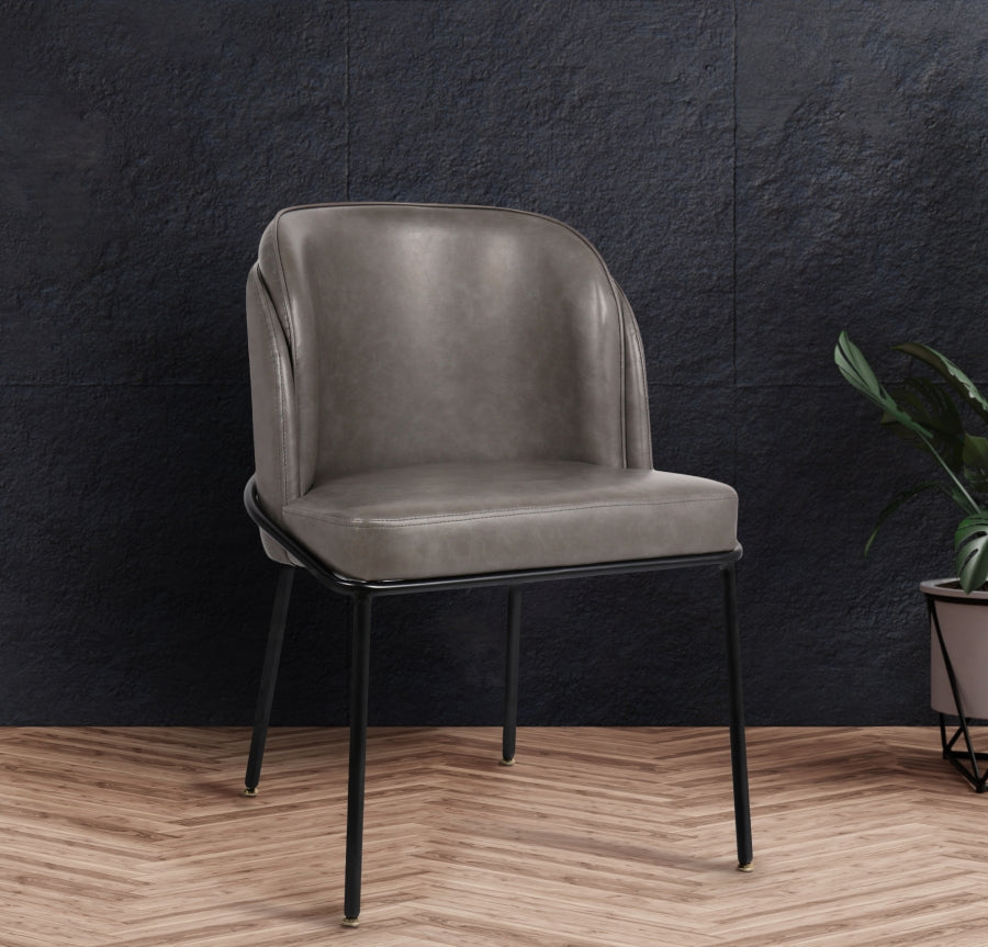 Chaise de salle à manger en similicuir Jagger