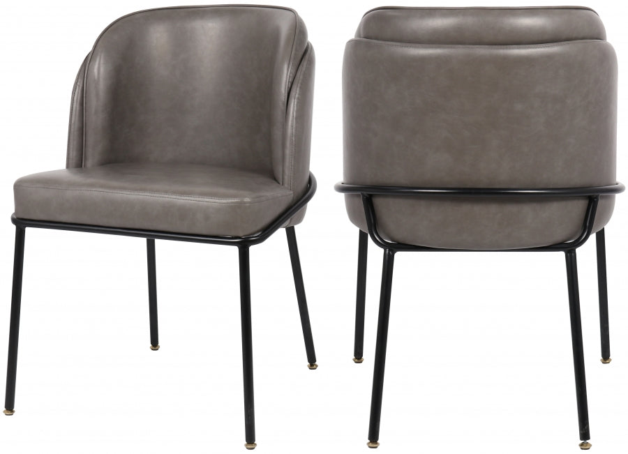 Chaise de salle à manger en similicuir Jagger