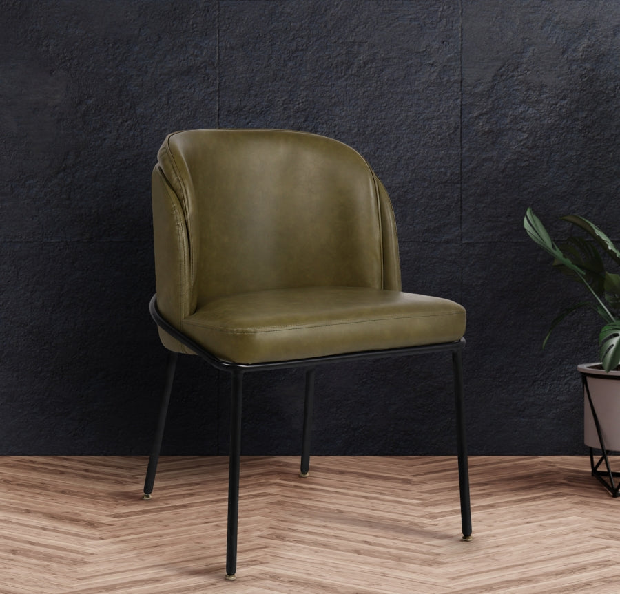 Chaise de salle à manger en similicuir Jagger