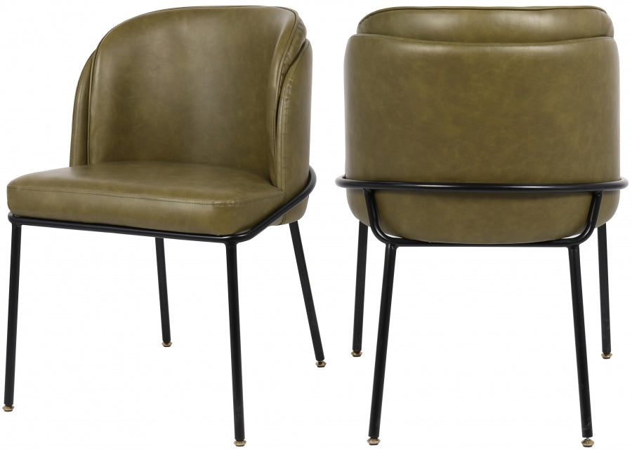 Chaise de salle à manger en similicuir Jagger